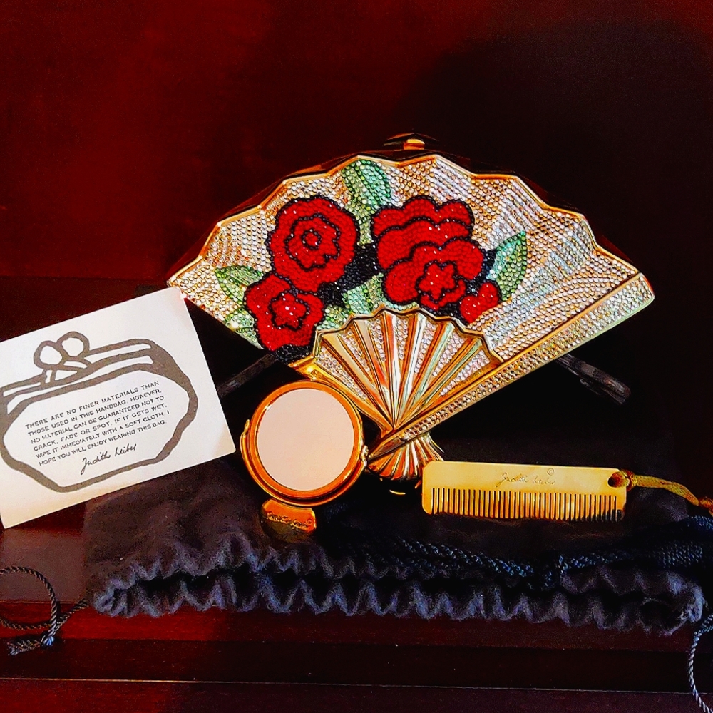 Judith Leiber Fan Evening Bag